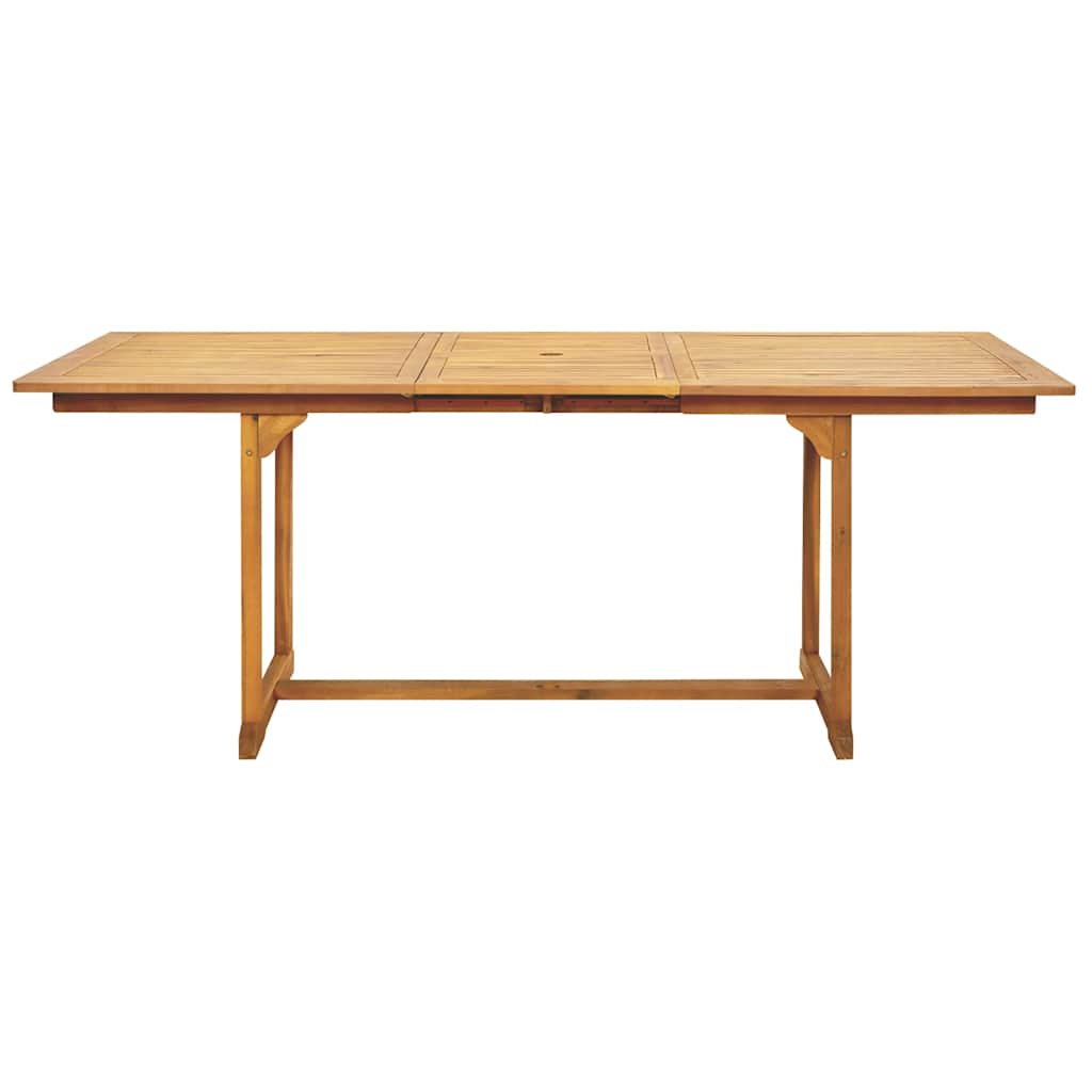 Ensemble à manger de jardin 7 pcs noir rotin et bois massif