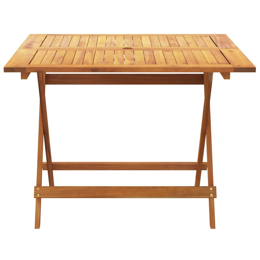 Ensemble à manger de jardin 5pcs beige polypropylène et bois - XIOS
