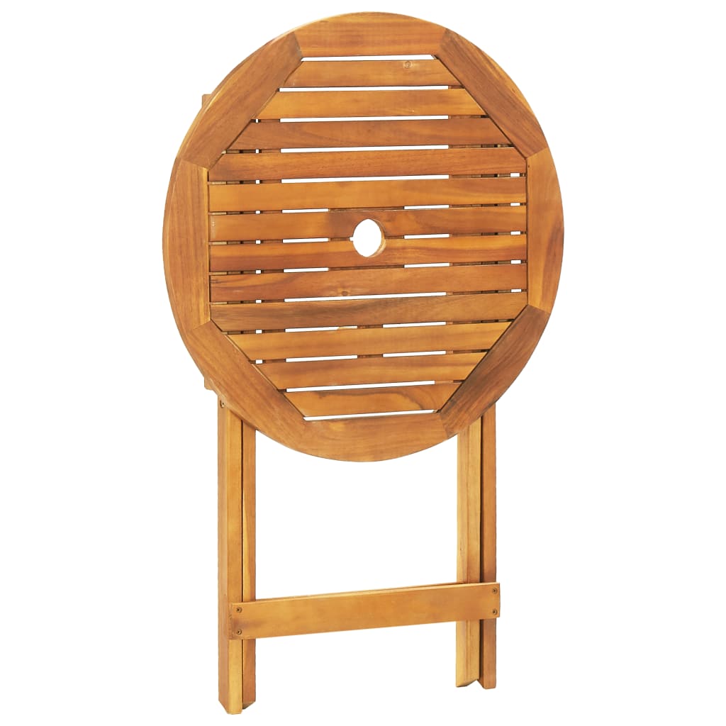 Ensemble de bistro 3 pcs gris polypropylène et bois massif - XIOS
