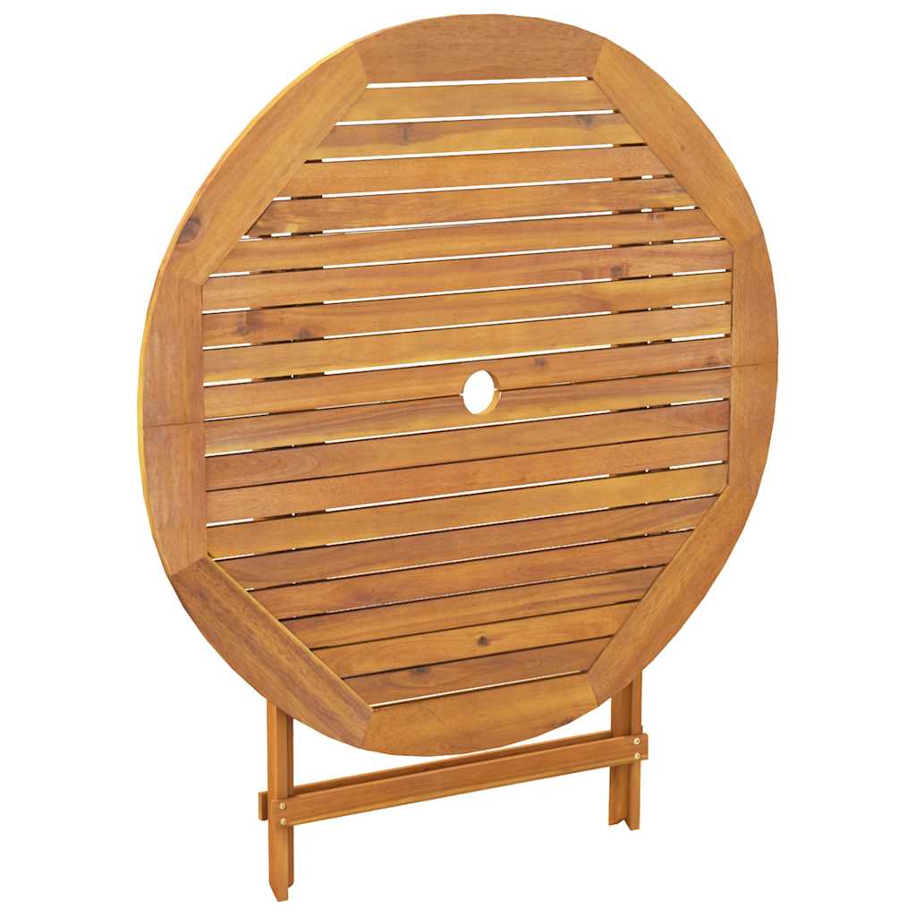 Ensemble à manger de jardin 5 pcs résine tressée et bois massif - XIOS