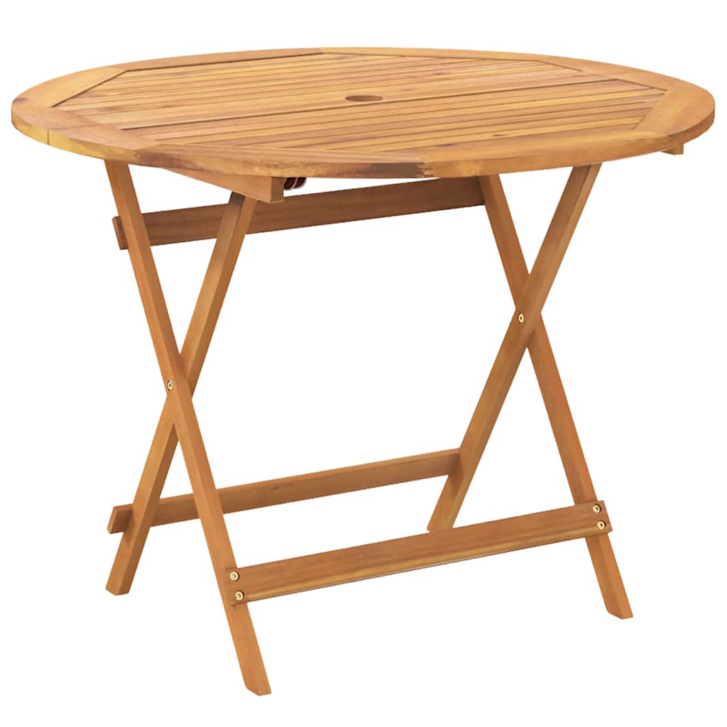 Ensemble à manger de jardin 5pcs noir polypropylène bois massif - XIOS