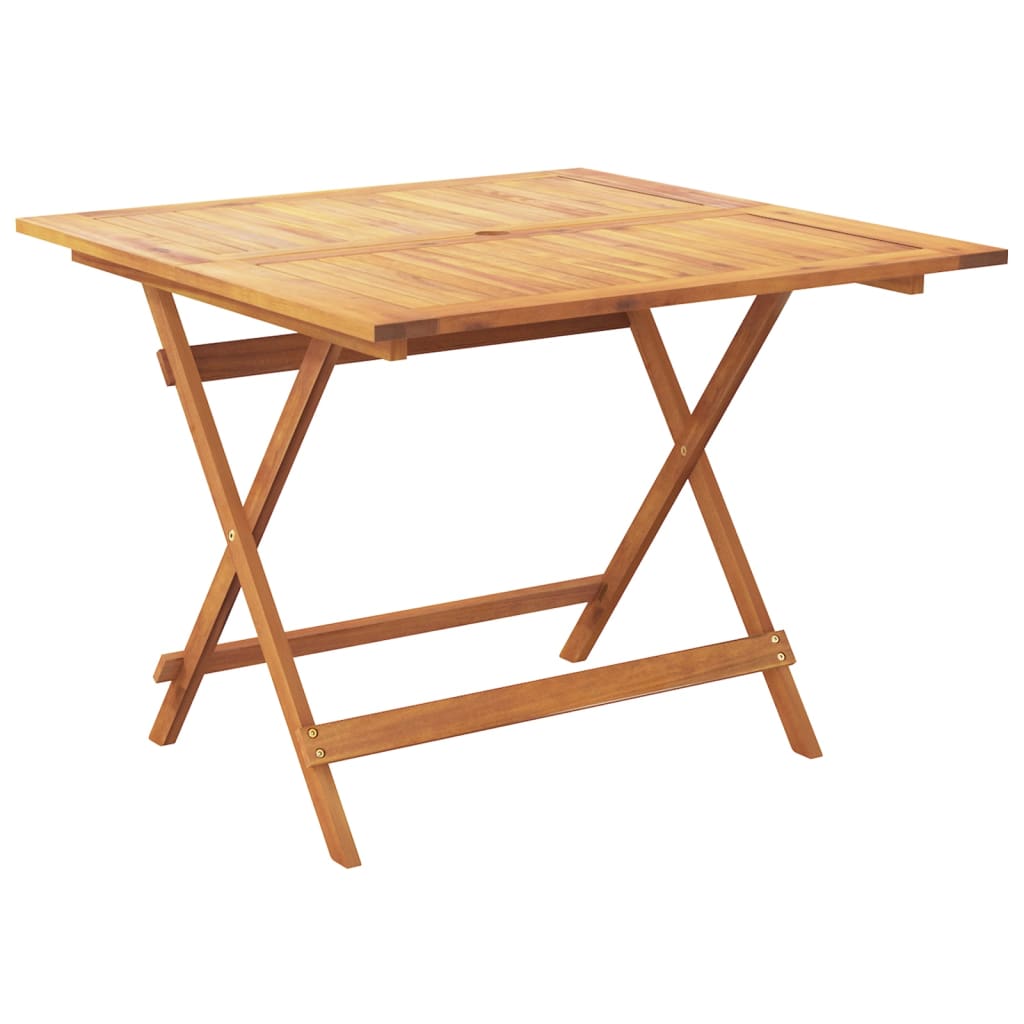 Ensemble à manger de jardin 5 pcs résine tressée et bois massif - XIOS