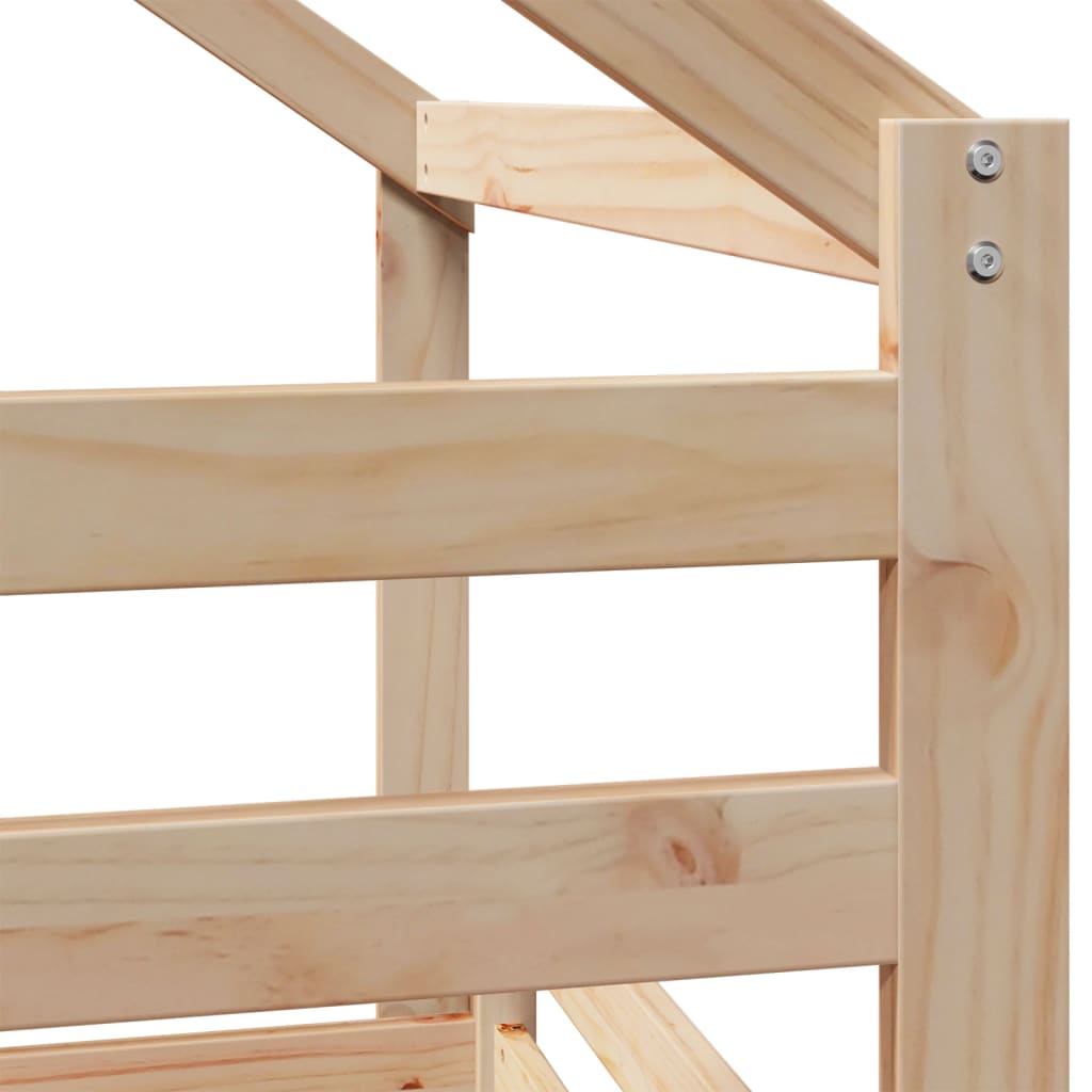 Lit superposé sans matelas 80x200 cm bois de pin massif - XIOS