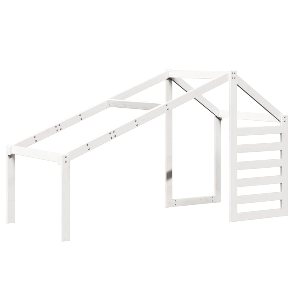 Lit superposé sans matelas blanc 80x200 cm bois de pin massif - XIOS