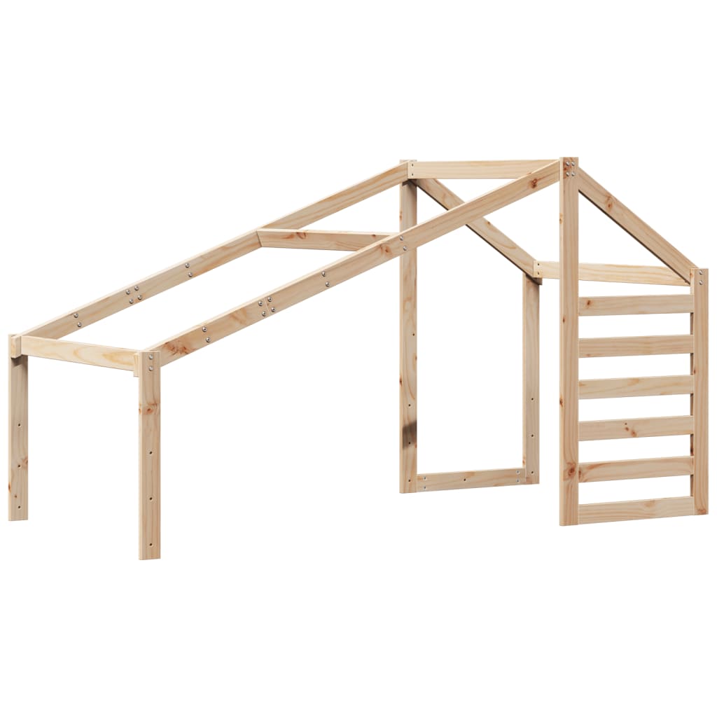 Lit haut sans matelas 90x190 cm bois de pin massif - XIOS