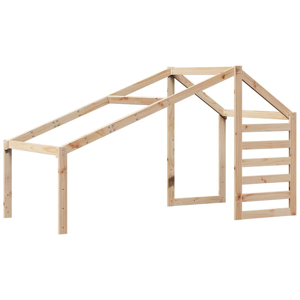 Lit haut sans matelas 75x190 cm bois de pin massif - XIOS
