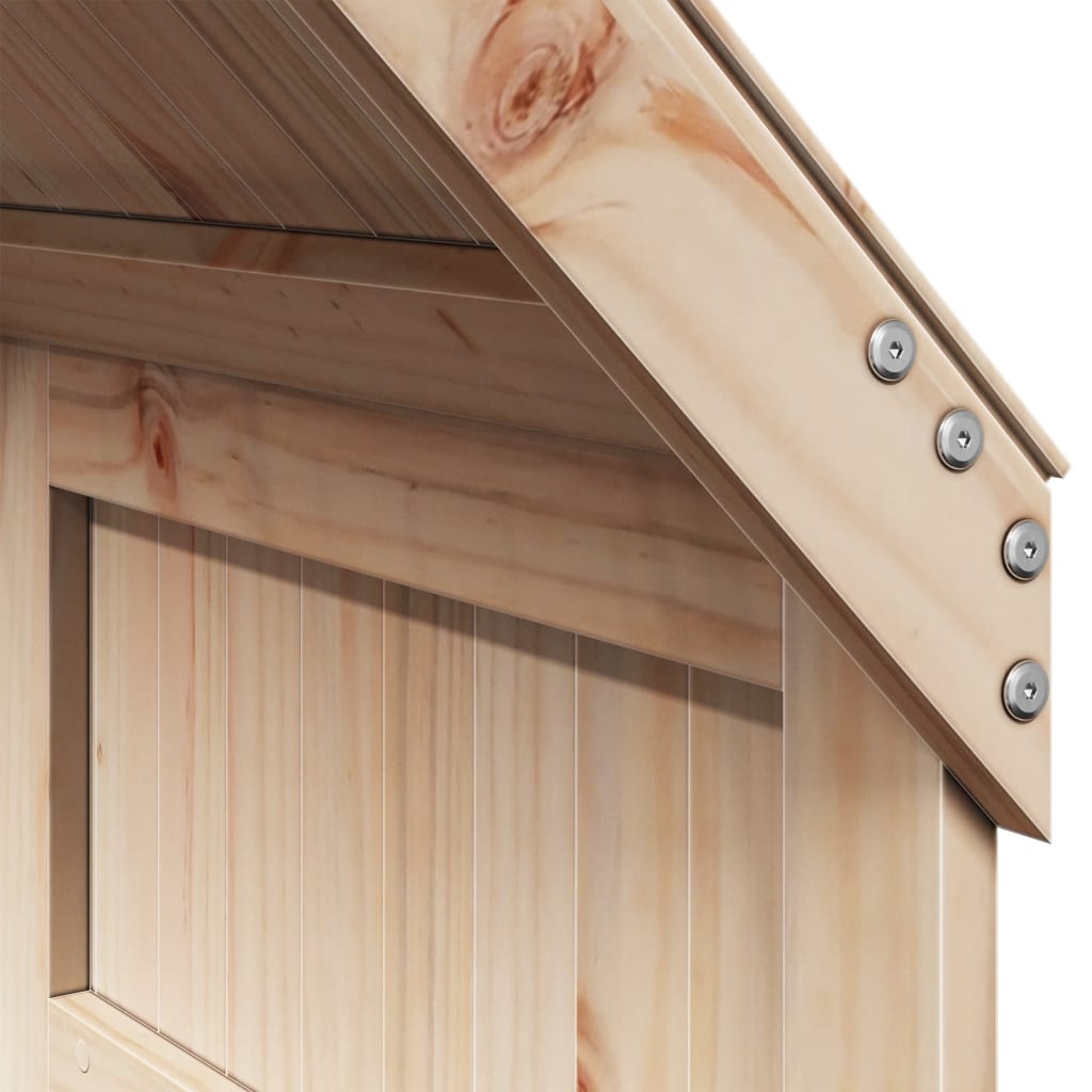 Lit haut sans matelas 90x190 cm bois de pin massif - XIOS