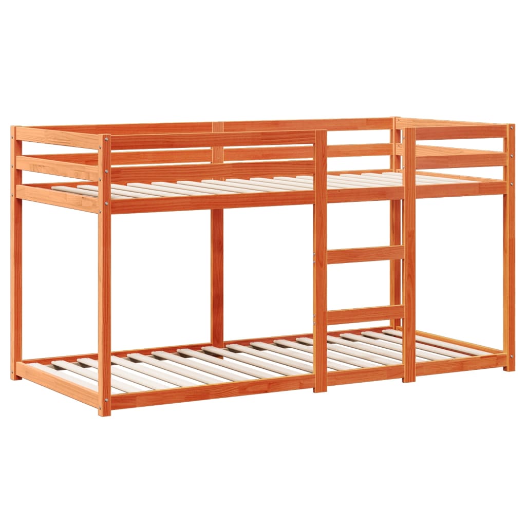 Lit superposé sans matelas cire marron 80x200 cm pin massif - XIOS