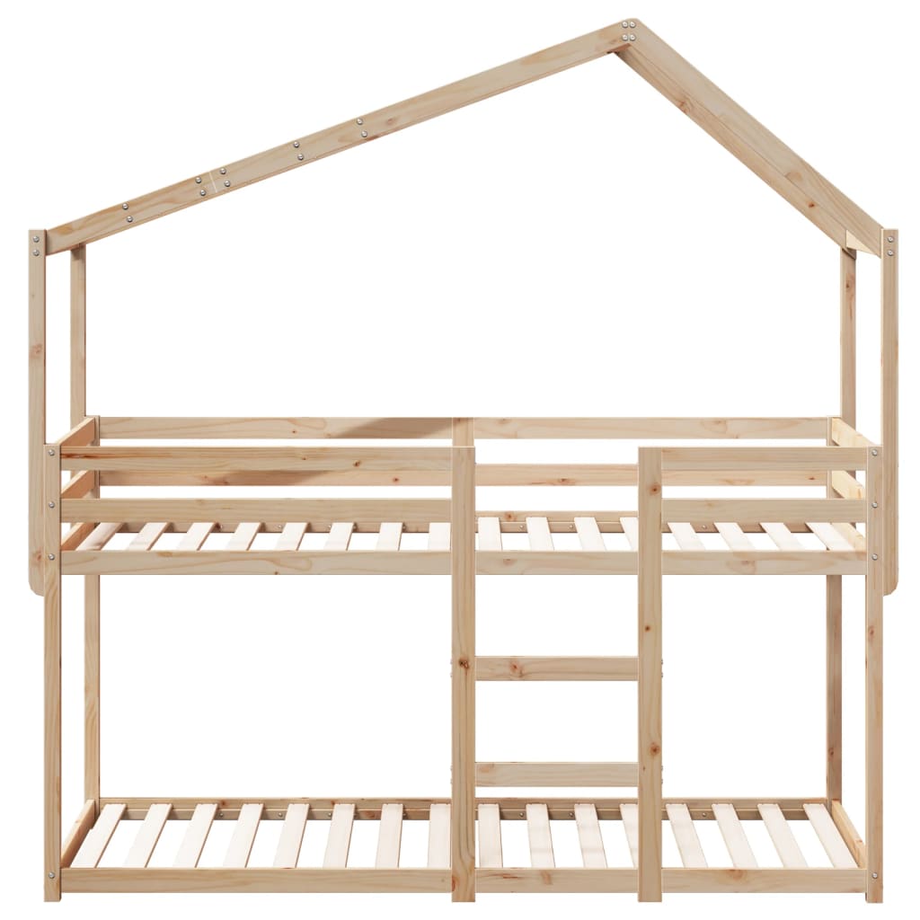 Lit superposé sans matelas 90x190 cm bois de pin massif - XIOS