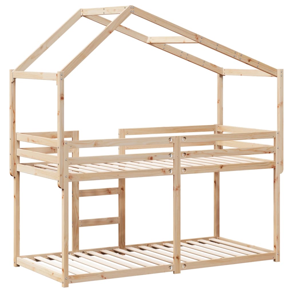 Lit superposé sans matelas 90x190 cm bois de pin massif - XIOS