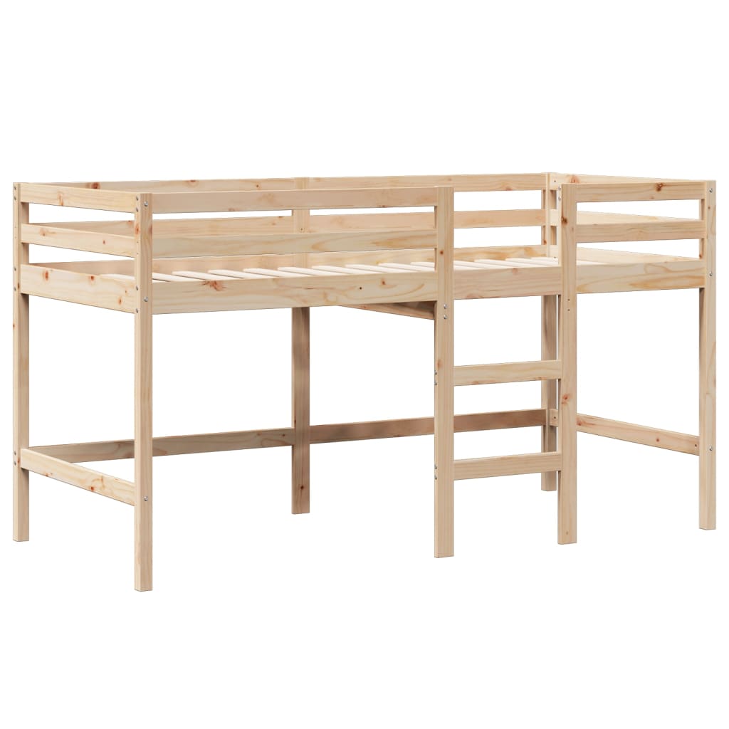 Lit haut sans matelas 80x200 cm bois de pin massif - XIOS