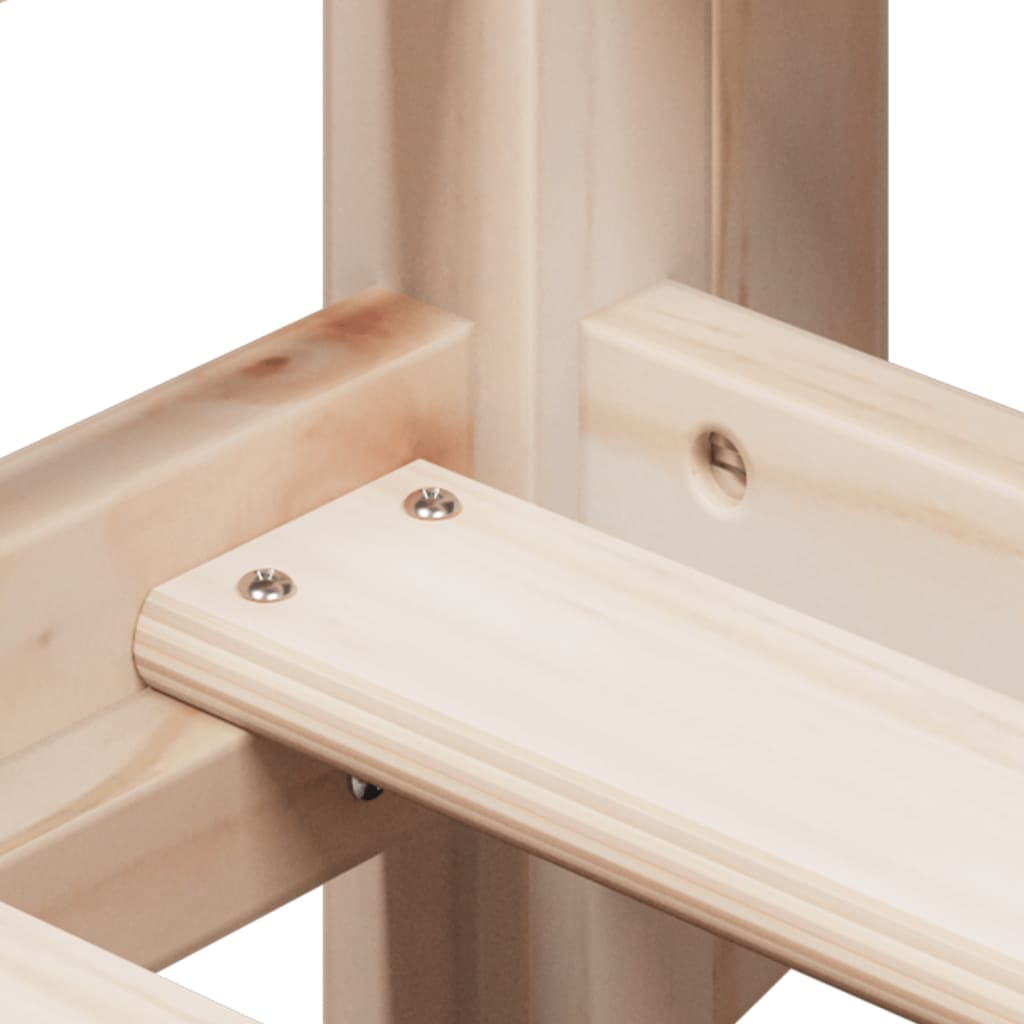 Lit haut sans matelas 90x190 cm bois de pin massif - XIOS