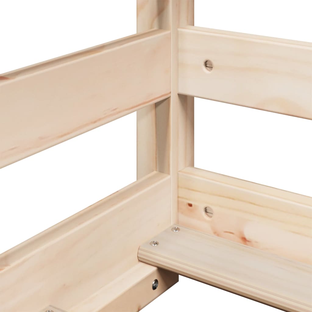 Lit superposé sans matelas 80x200 cm bois de pin massif - XIOS