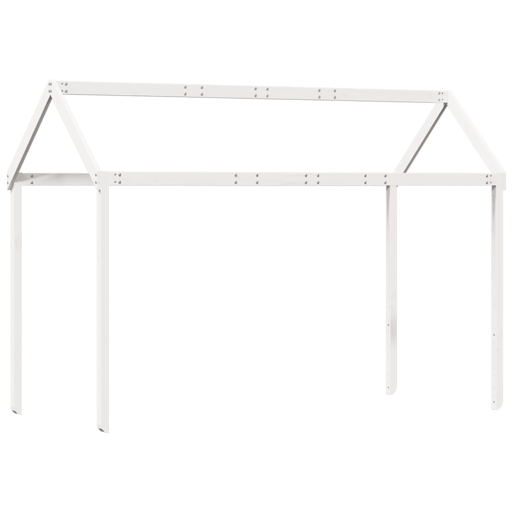 Lit superposé sans matelas blanc 80x200 cm bois de pin massif - XIOS
