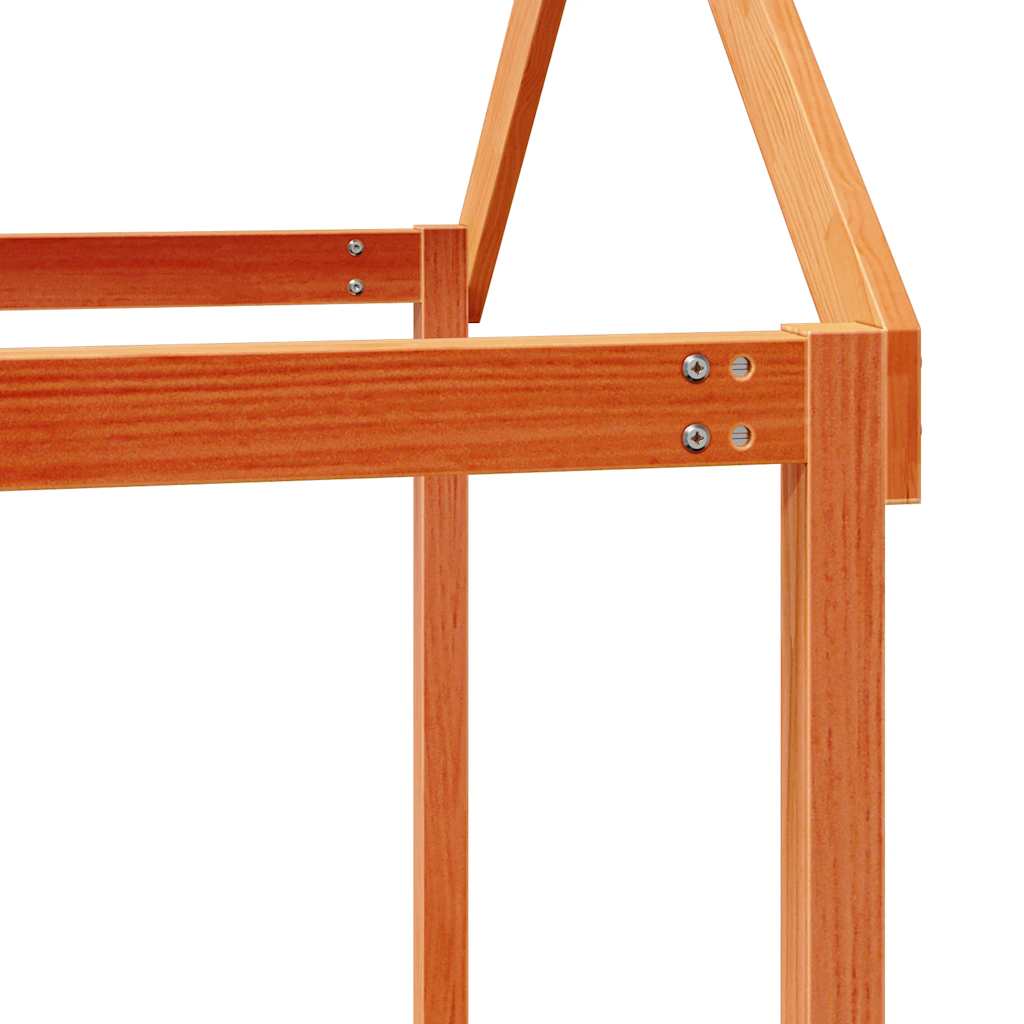 Lit superposé sans matelas cire marron 80x200 cm pin massif - XIOS