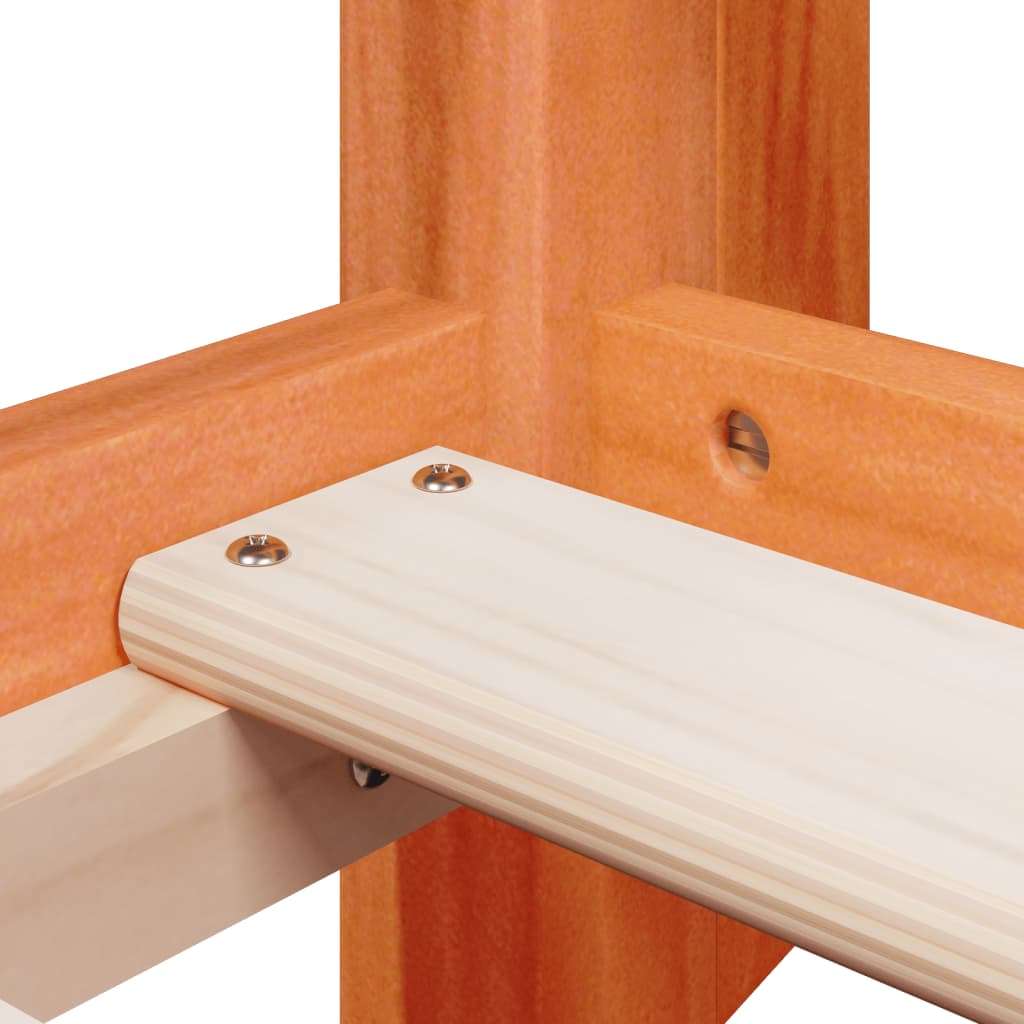 Lit superposé sans matelas cire marron 90x190 cm pin massif - XIOS