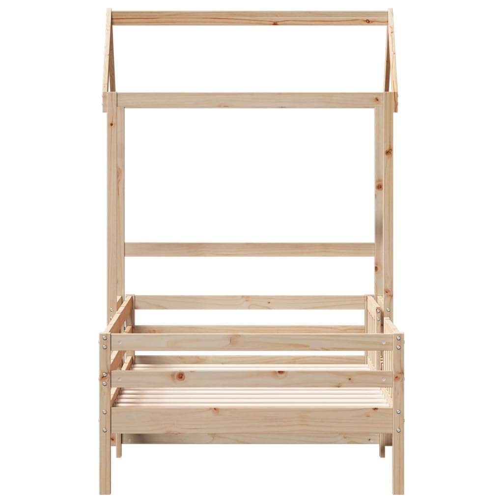 Cadre de lit avec toit sans matelas 80x200 cm - XIOS