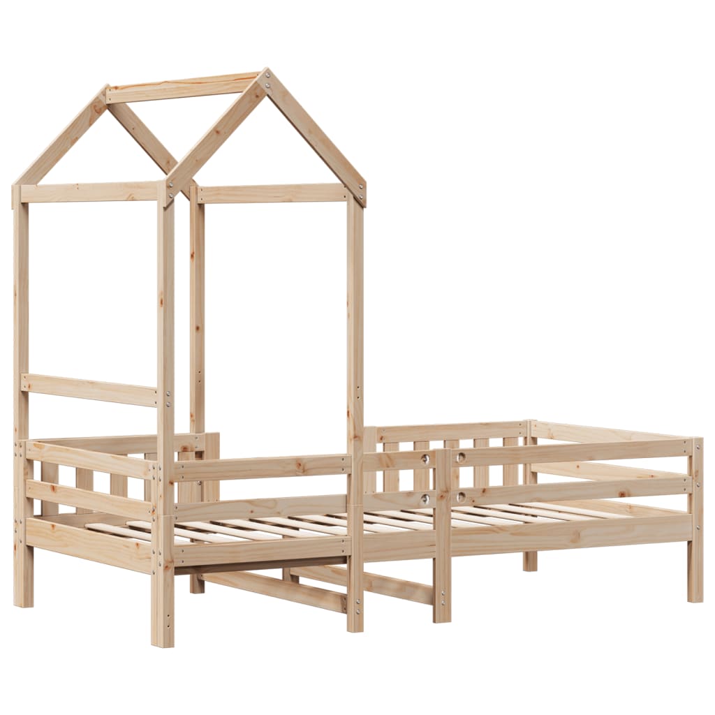 Cadre de lit avec toit sans matelas 80x200 cm - XIOS