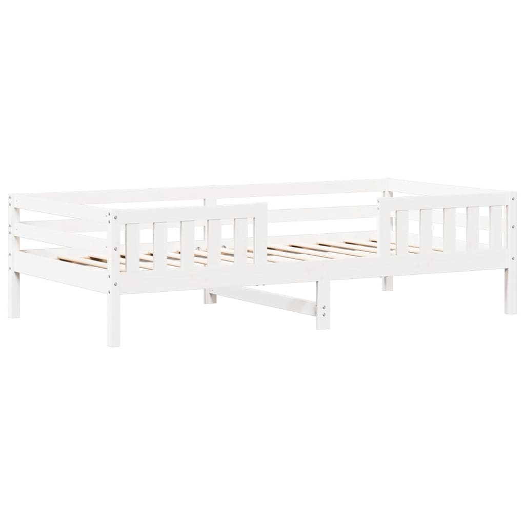 Cadre de lit avec toit sans matelas blanc 80x200 cm - XIOS