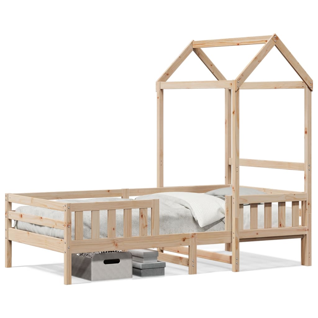 Cadre de lit avec toit sans matelas 75x190 cm - XIOS