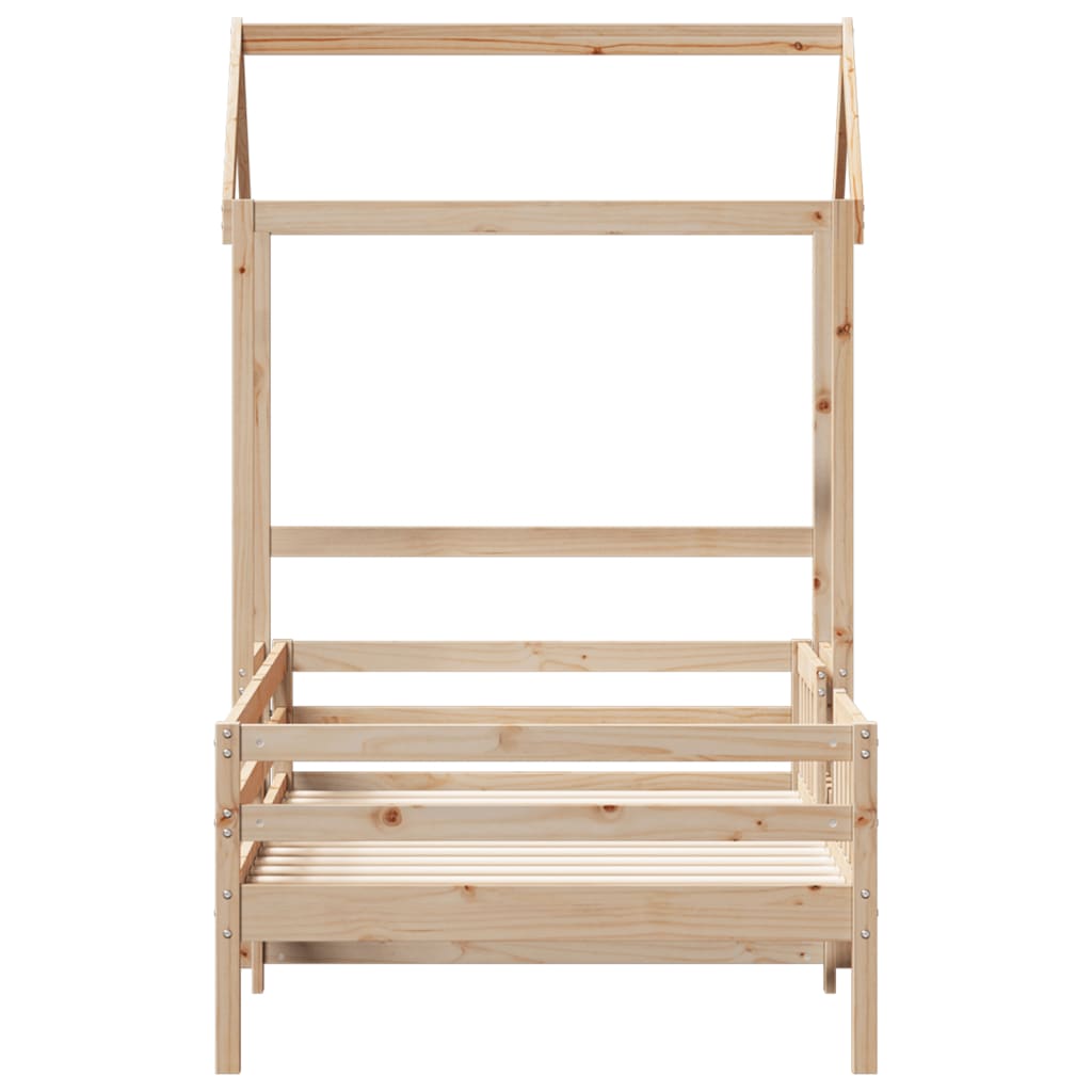 Cadre de lit avec toit sans matelas 75x190 cm - XIOS