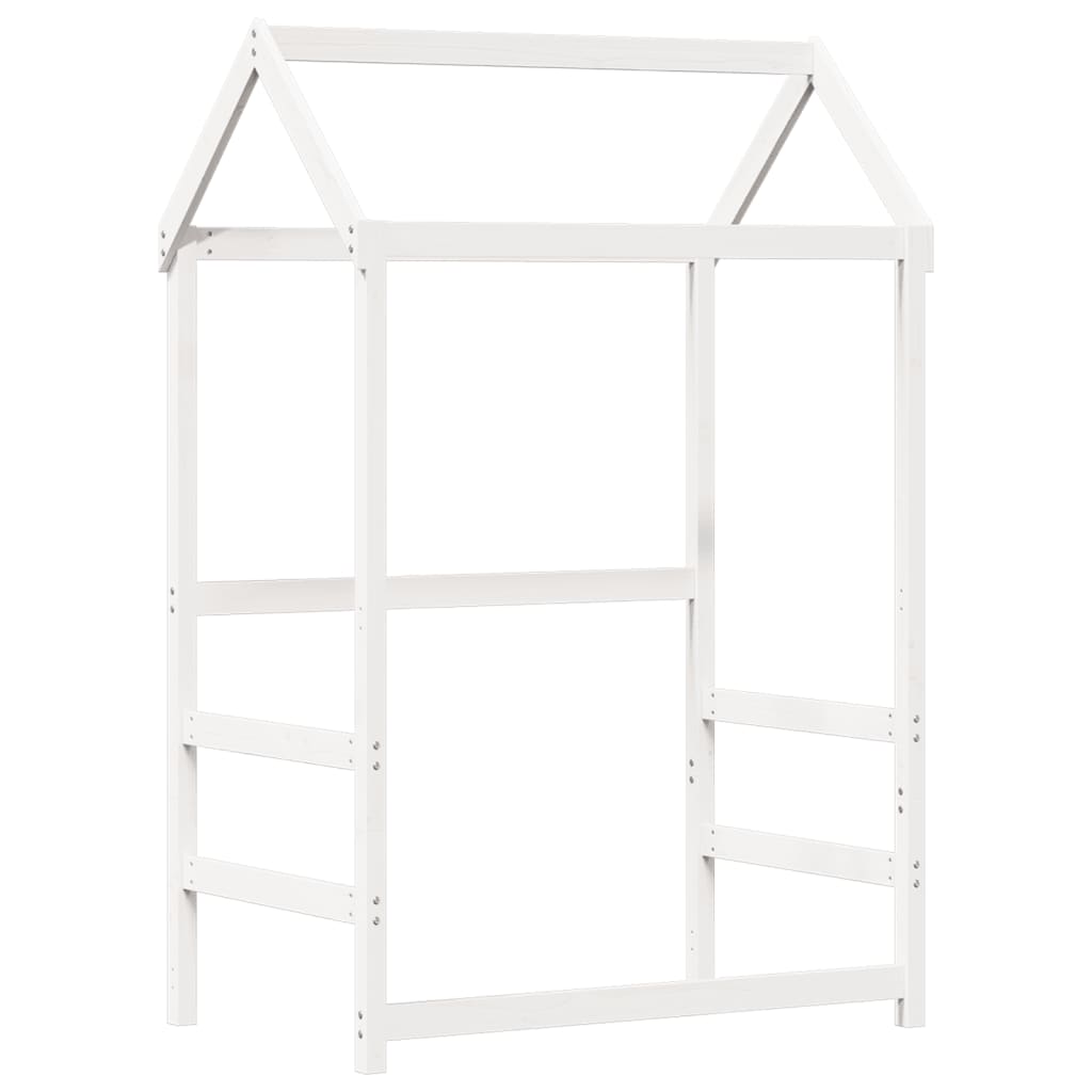 Cadre de lit avec toit sans matelas blanc 75x190 cm - XIOS