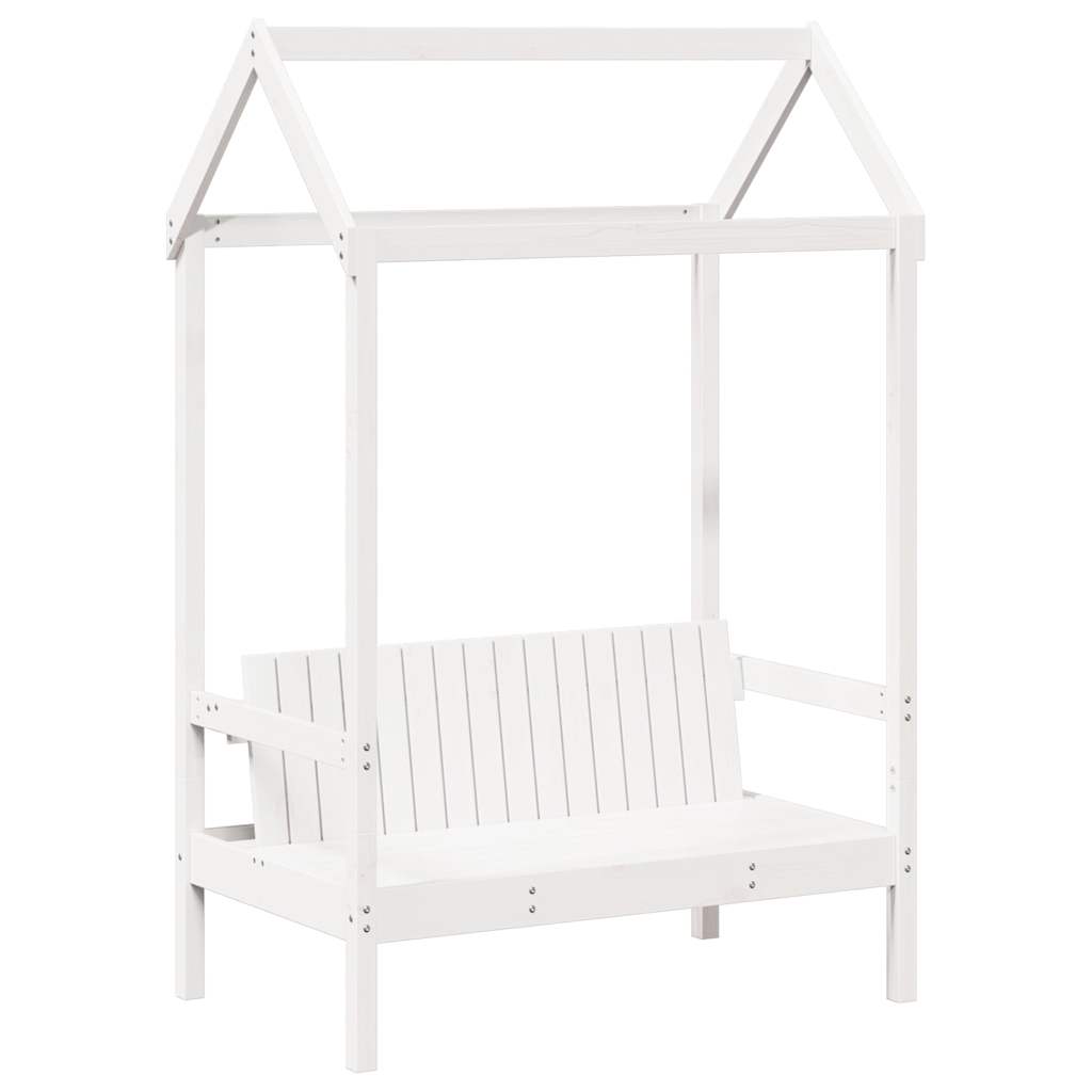 Ensemble de lit de jour et de banc et toit sans matelas blanc - XIOS