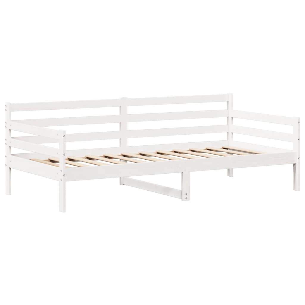 Ensemble de lit de jour et de banc et toit sans matelas blanc