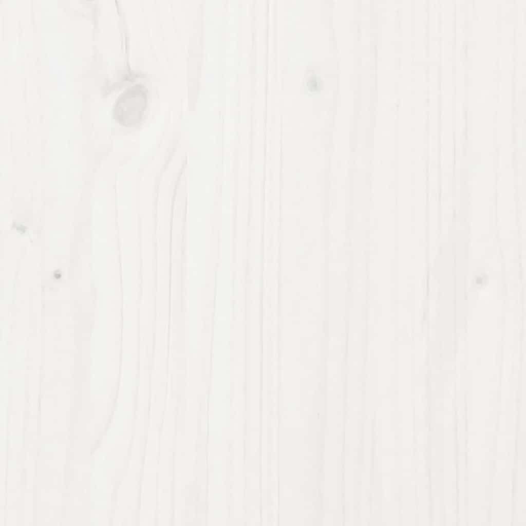 Lit de jour avec toit sans matelas blanc 80x200 cm bois massif - XIOS