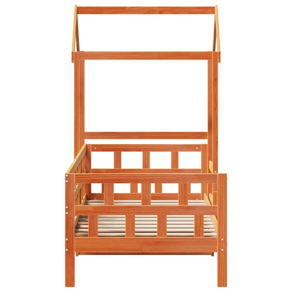 Lit de jour avec toit sans matelas 80x200 cm bois massif - XIOS
