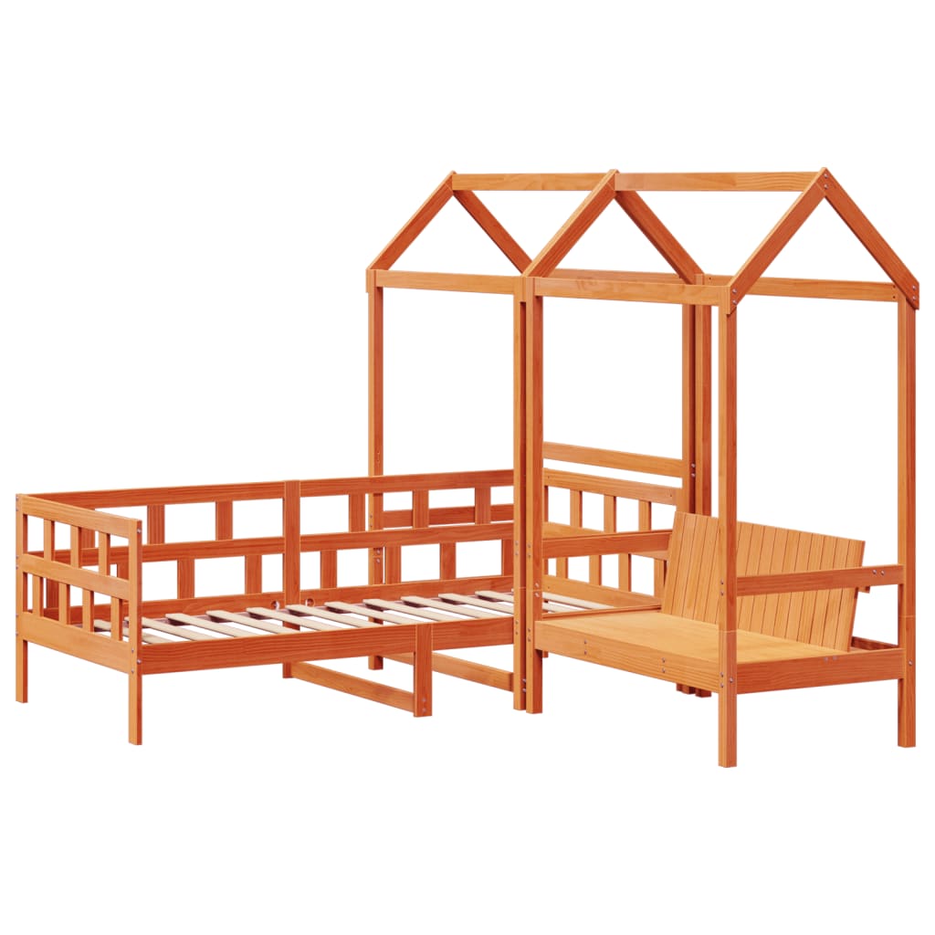 Ensemble de lit de jour avec toit sans matelas 80x200 cm - XIOS