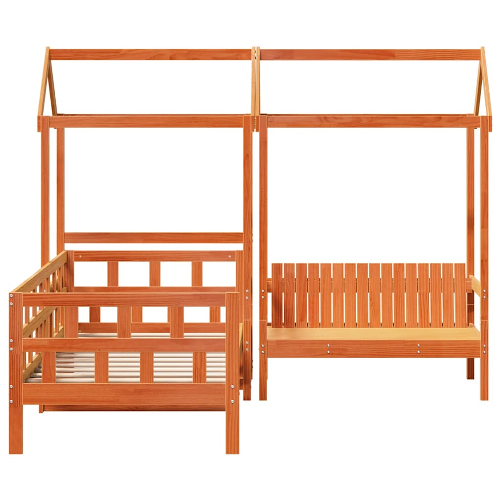 Ensemble de lit de jour avec toit sans matelas 80x200 cm - XIOS
