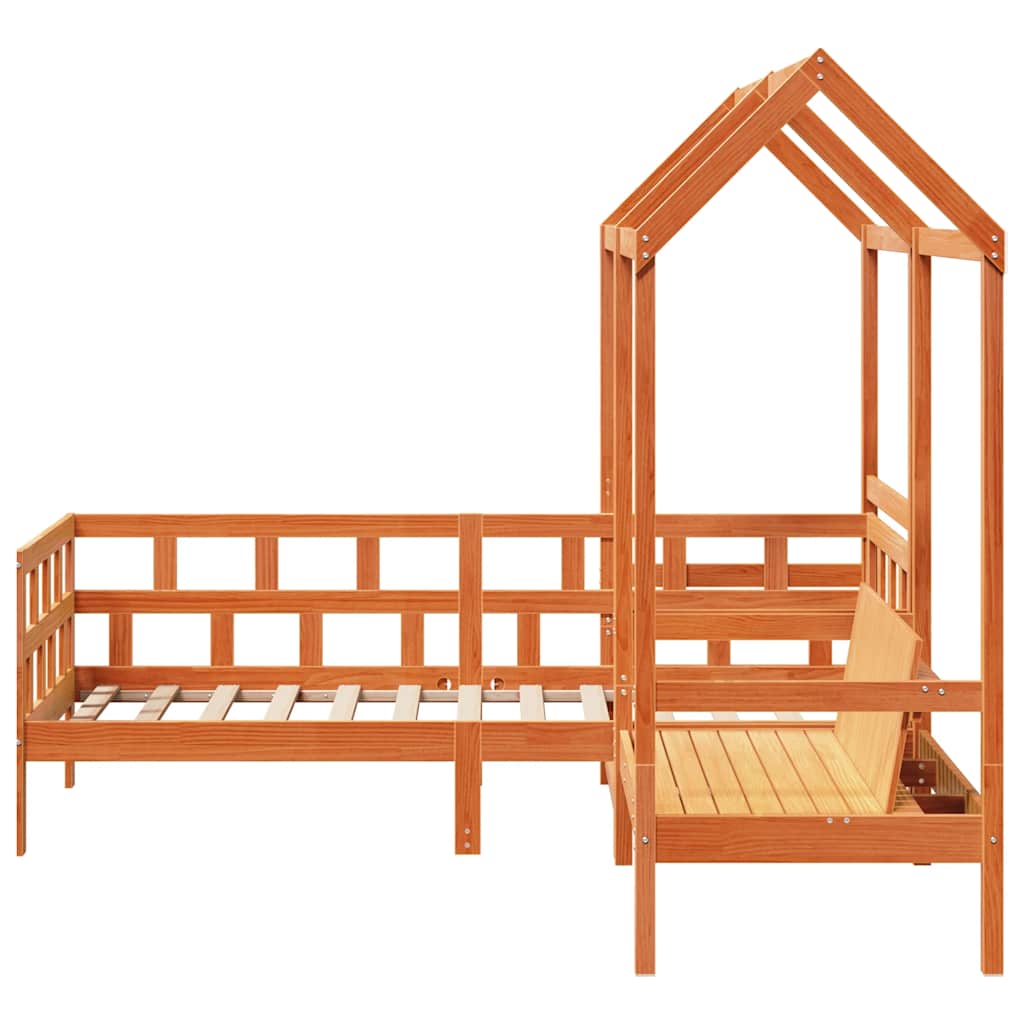 Ensemble de lit de jour avec toit sans matelas 80x200 cm - XIOS