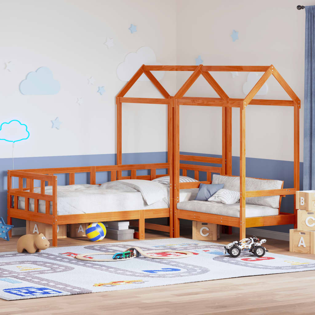 Ensemble de lit de jour avec toit sans matelas 80x200 cm - XIOS