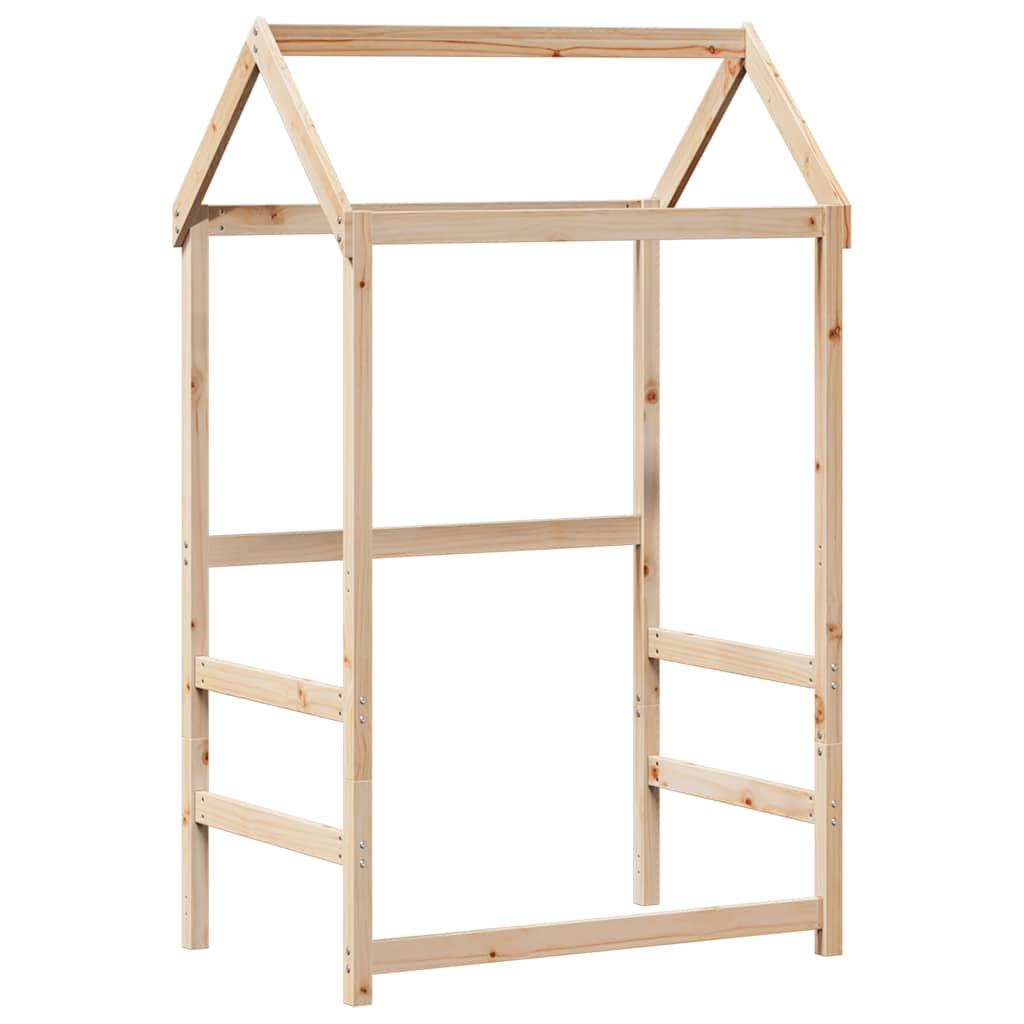 Lit de jour avec toit sans matelas 80x200 cm bois massif - XIOS