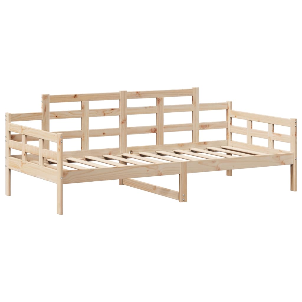 Lit de jour avec toit sans matelas 80x200 cm bois massif - XIOS