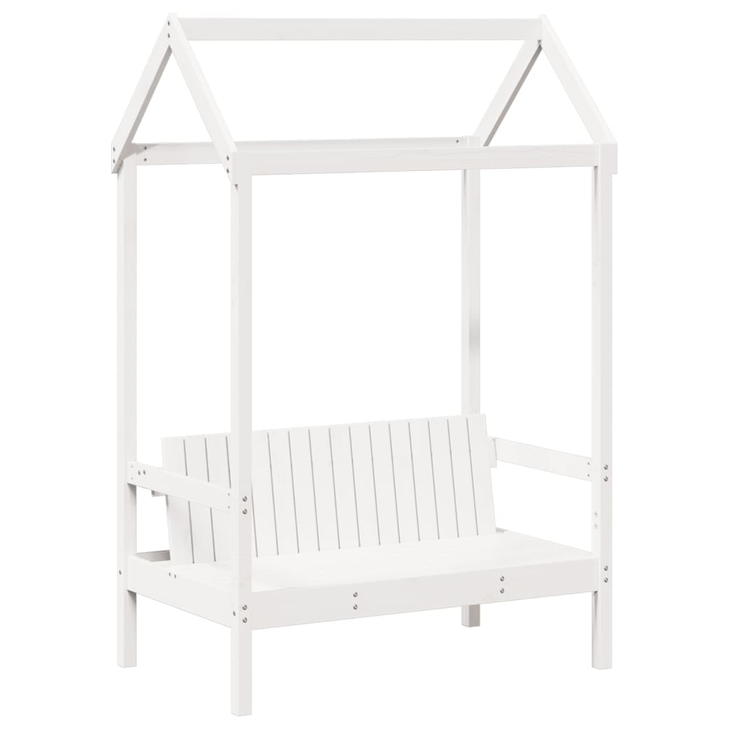 Ensemble de lit de jour et de banc et toit sans matelas blanc - XIOS