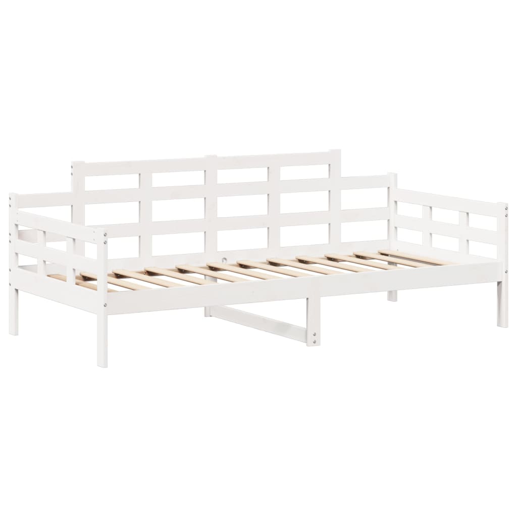 Ensemble de lit de jour et de banc et toit sans matelas blanc - XIOS