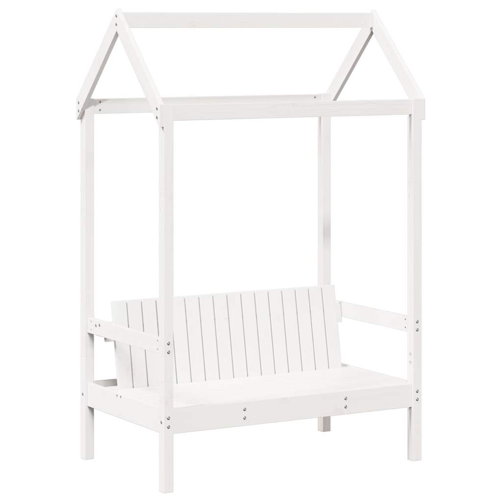 Ensemble de lit de jour et de banc et toit sans matelas blanc - XIOS