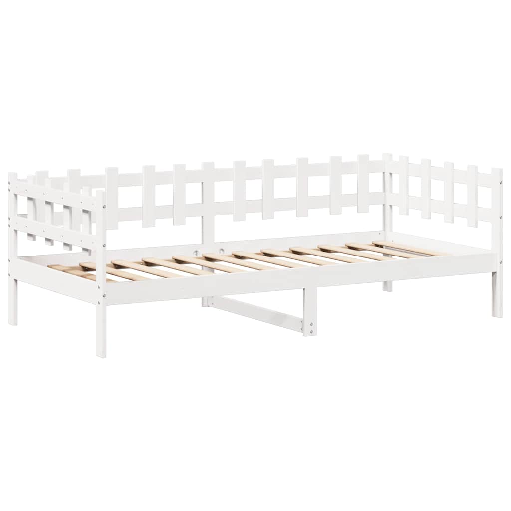 Ensemble de lit de jour et de banc et toit sans matelas blanc - XIOS