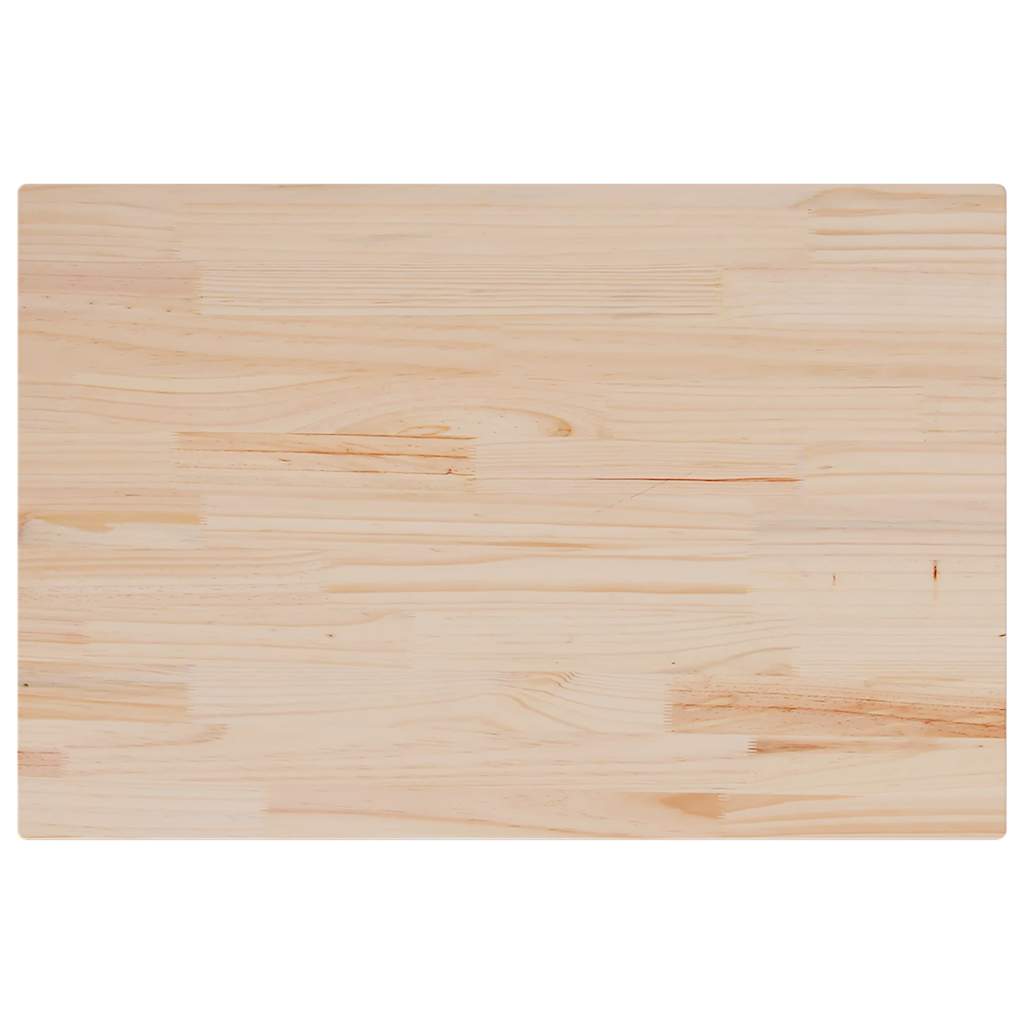 Dessus de table 80x50x1,7 cm rectangulaire bois de pin massif - XIOS