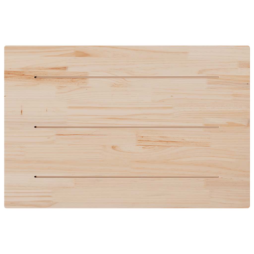 Dessus de table 80x50x1,7 cm rectangulaire bois de pin massif - XIOS