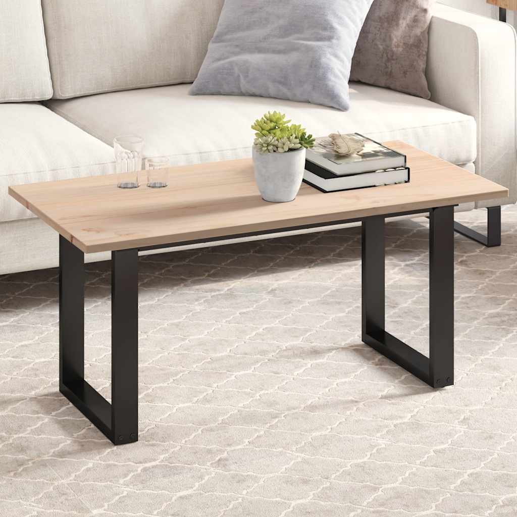 Dessus de table 100x50x1,7 cm rectangulaire bois de pin massif - XIOS