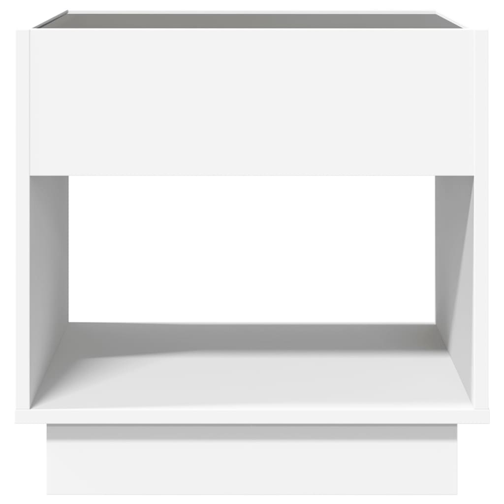 Table basse avec LED infini blanc 50x50x50 cm - XIOS