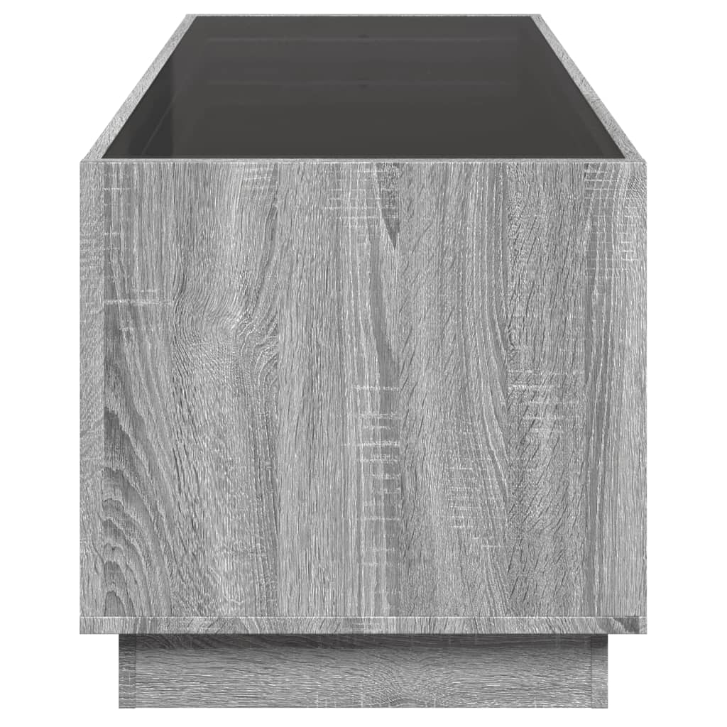 Table basse avec LED infini sonoma gris 90x50x50 cm - XIOS