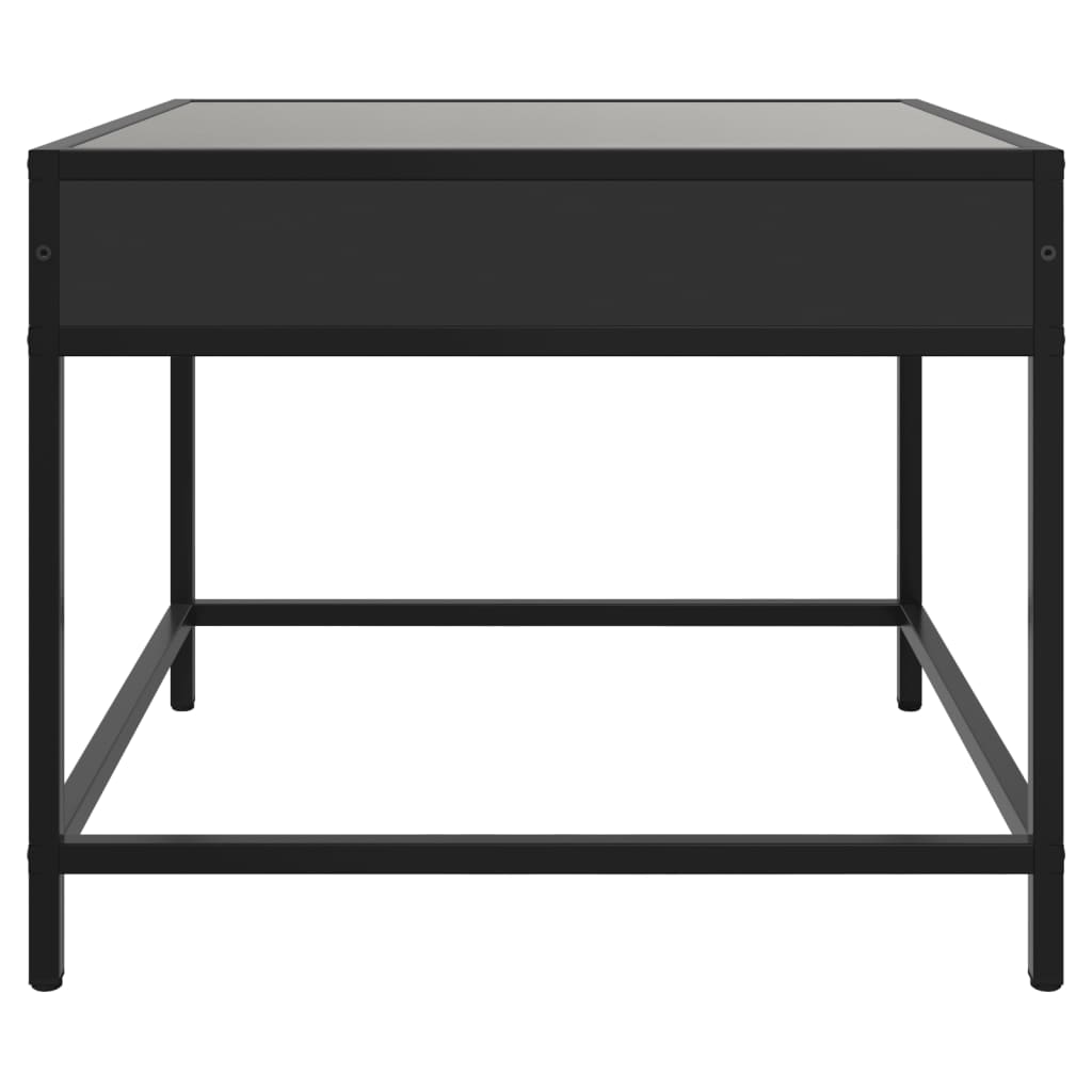 Table basse avec LED Infinity noir 50x50x41 cm - XIOS