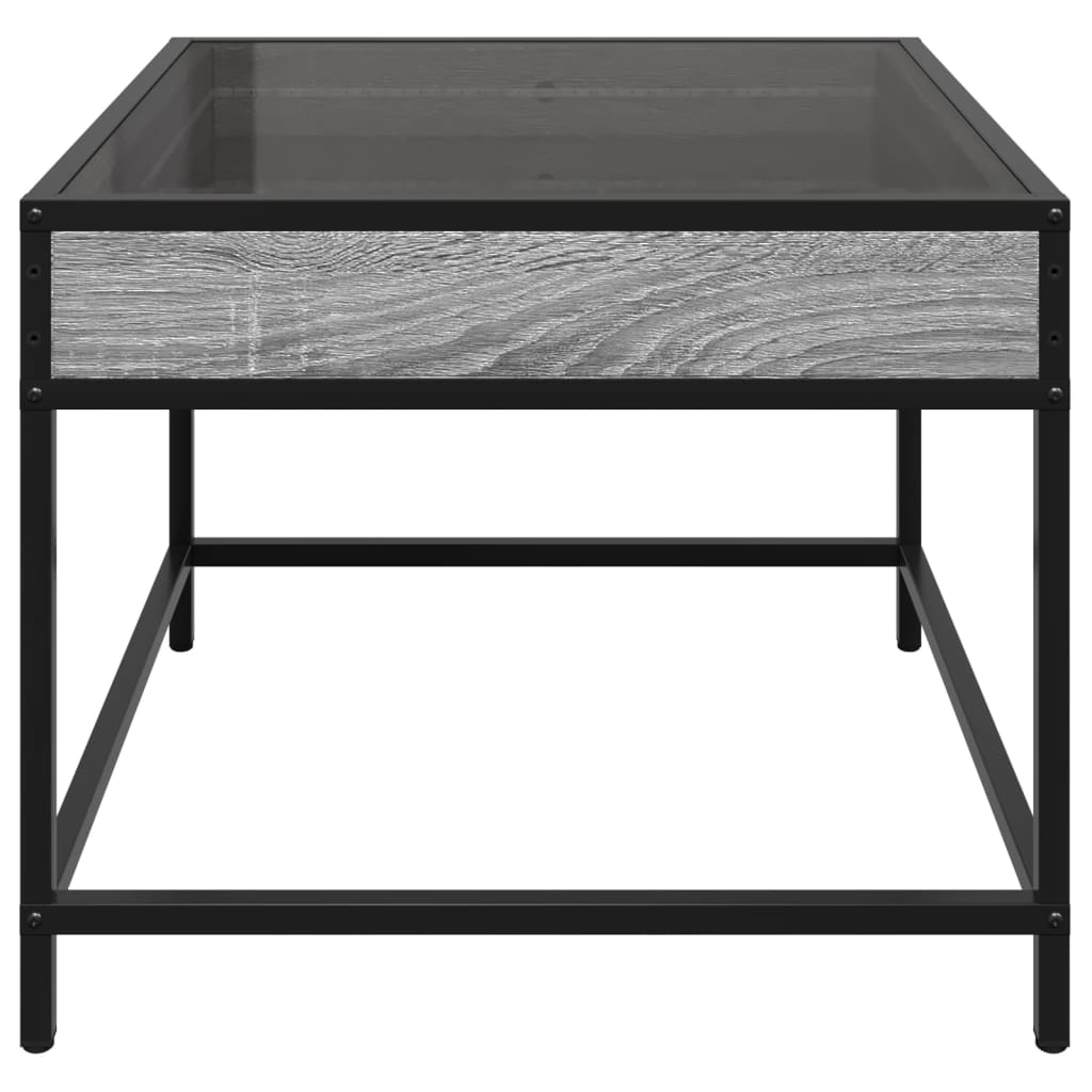 Table basse avec LED Infinity sonoma gris 50x50x41 cm - XIOS