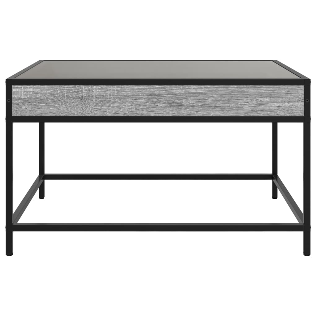 Table basse avec LED infini sonoma gris 70x50x41 cm - XIOS