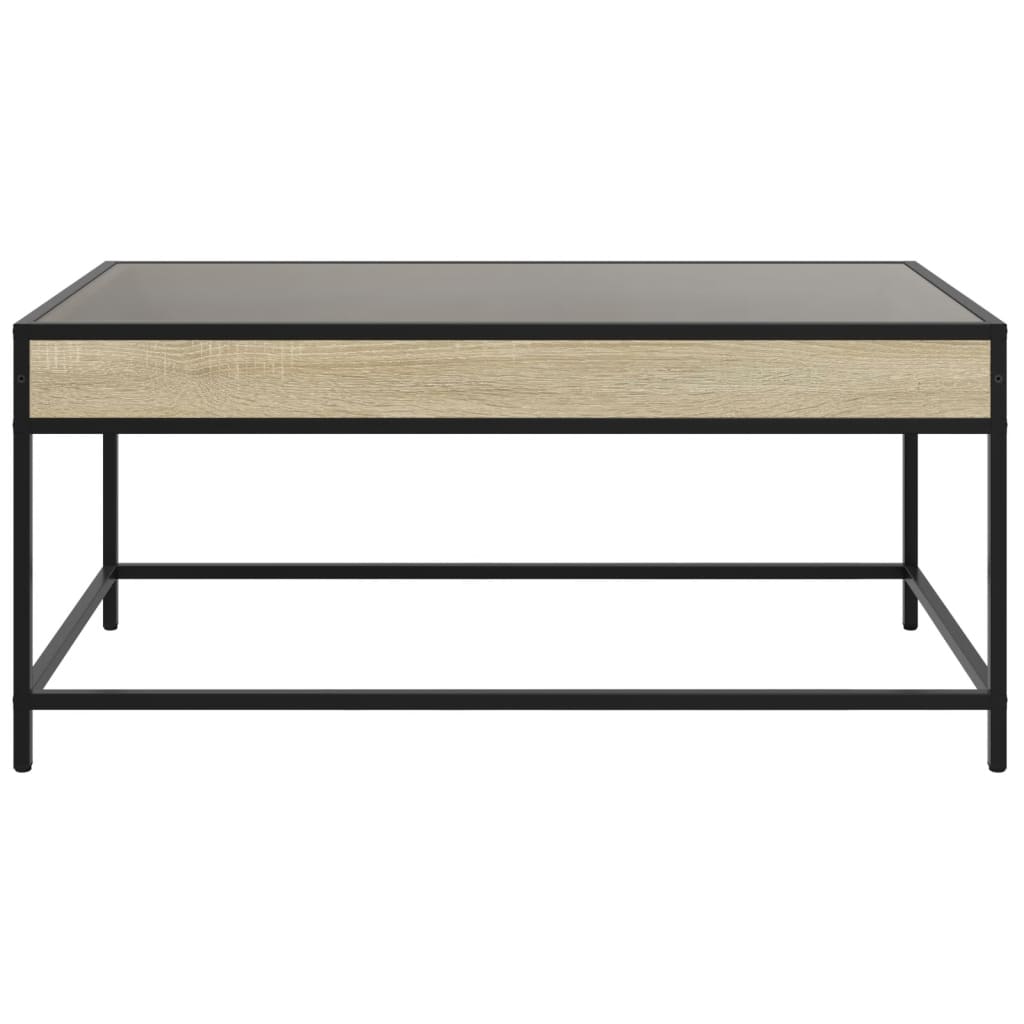 Table basse avec LED infini chêne sonoma 90x50x41 cm - XIOS