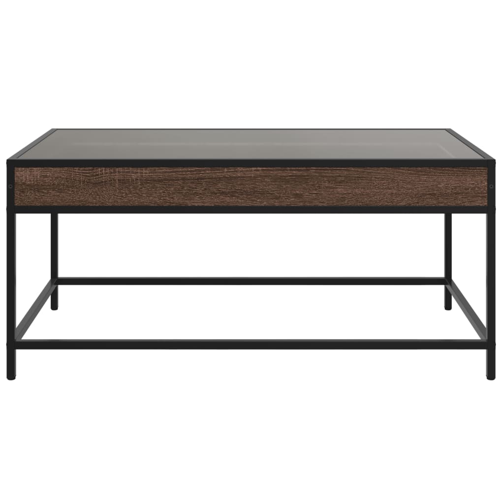 Table basse avec LED Infinity chêne marron 90x50x41 cm - XIOS